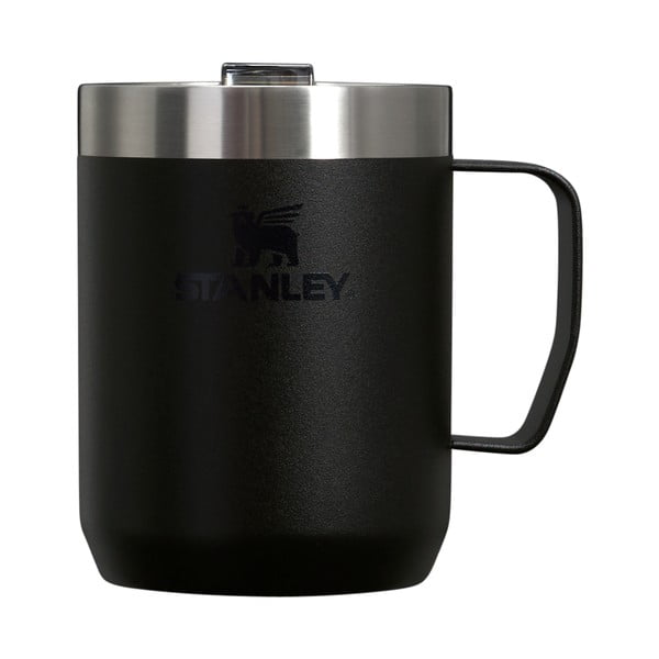 Czarny kubek termiczny ze stali nierdzewnej 230 ml Stay-Hot Camp Mug Black – Stanley