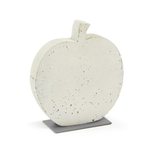 Biała dekoracja z cementu La Forma Sens Apple, 28x30 cm