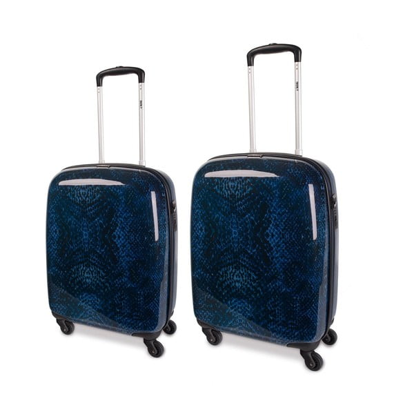 Zestaw 2 niebieskich walizek SKPA-T