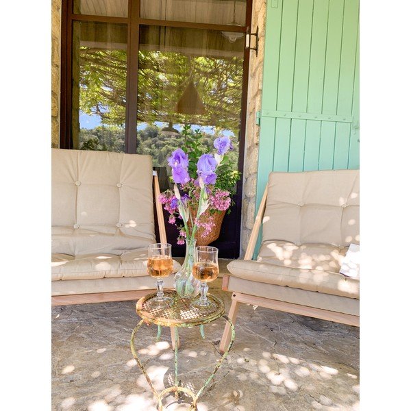 Jasnobrązowy fotel ogrodowy Boogie – Karup Design-image-1