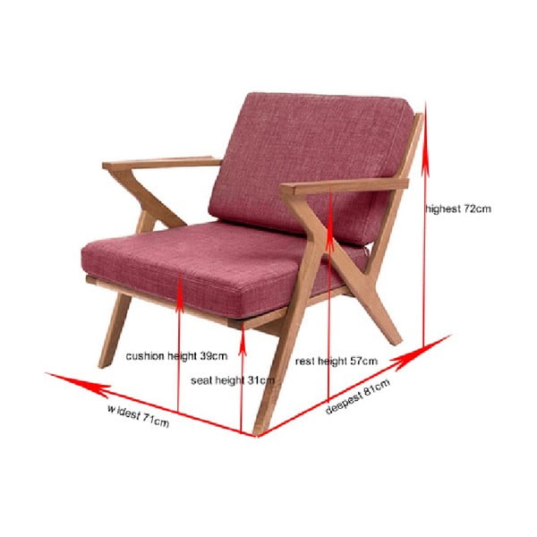 Fotel Present Time Rest Oak Taupe-image-1