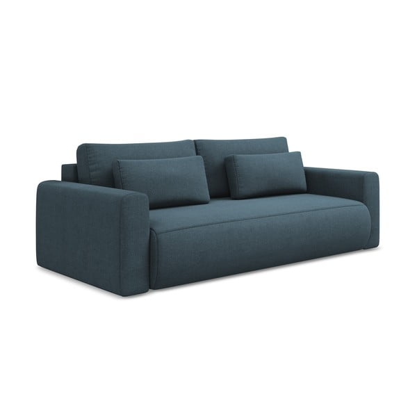 Niebieska rozkładana/ze schowkiem sofa 238 cm Kapua – Makamii-image-1