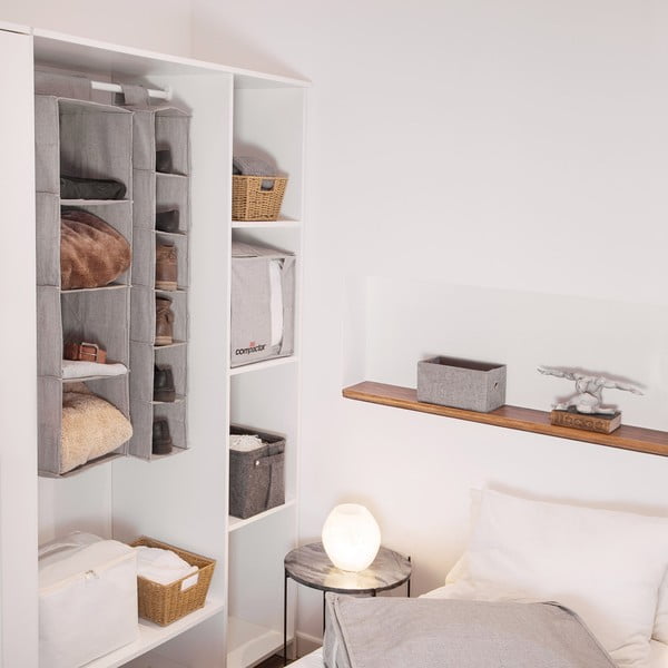 Wiszący tekstylny organizer do szafy Oxford – Compactor-image-1