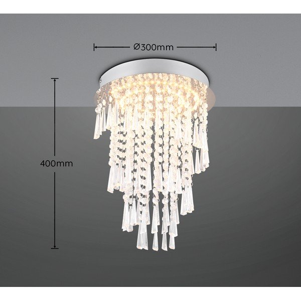 Lampa sufitowa LED w kolorze srebra ø 30 cm Pomp – Reality-image-4