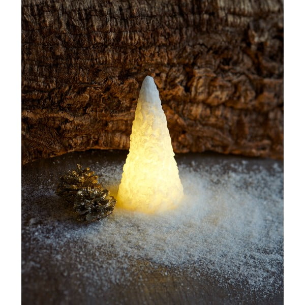 Dekoracja świetlna LED w kształcie choinki Sirius Snow Cone, wys. 15 cm
