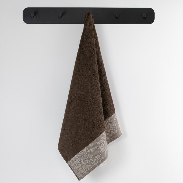 Brązowy bawełniany ręcznik frotte 50x90 cm Crea – AmeliaHome-image-1