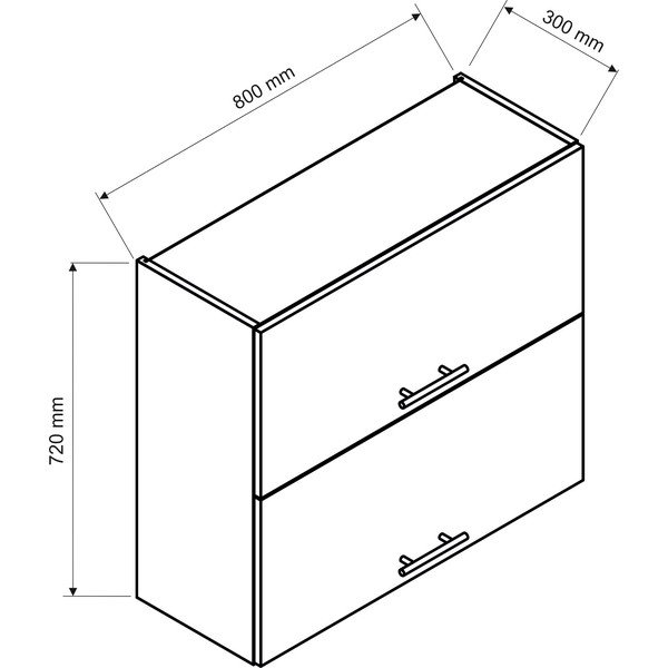 Górna szafka kuchenna (szer.  60 cm) Kai – STOLKAR-image-1