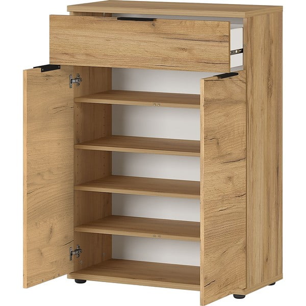 Szafka na buty w dekorze dębu z szufladami Fremont – Germania-image-3