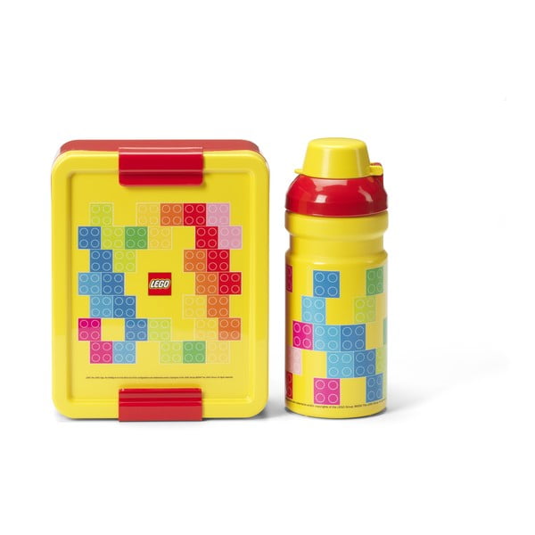 Pojemnik śniadaniowy dla dzieci z butelką Brick – LEGO®
