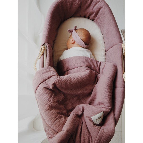 Ciemnofioletowy zestaw do łóżeczka – Malomi Kids-image-1