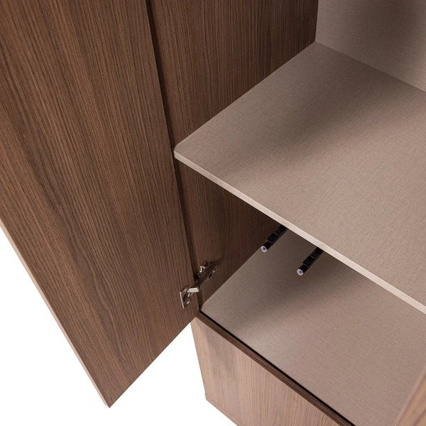 Szafka modułowa w ciemnym naturalnym kolorze 54x215 cm Build – WOOOD-image-4