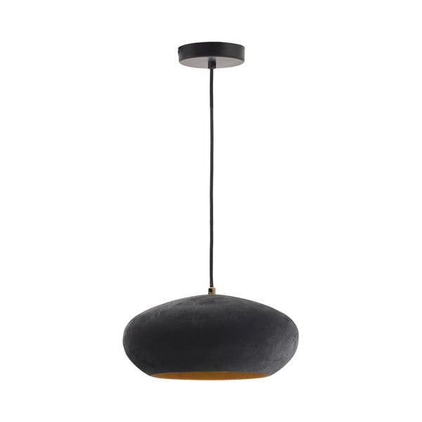 Czarna lampa wisząca z metalowym kloszem ø 30 cm Inda – Kave Home