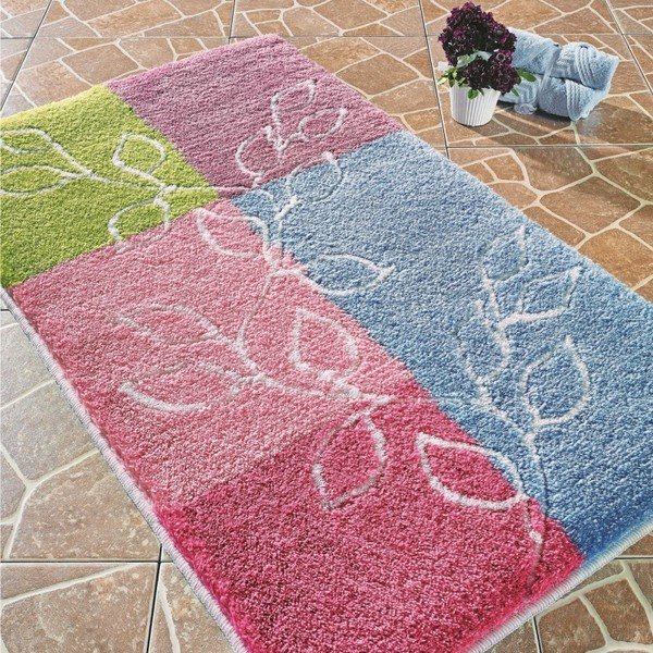 Kolorowy dywanik łazienkowy Confetti Bathmats Lagina, 60x100 cm-image-1