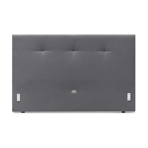 Szare tapicerowane łóżko dwuosobowe ze stelażem 180x200 cm Tory – Bobochic Paris-image-3