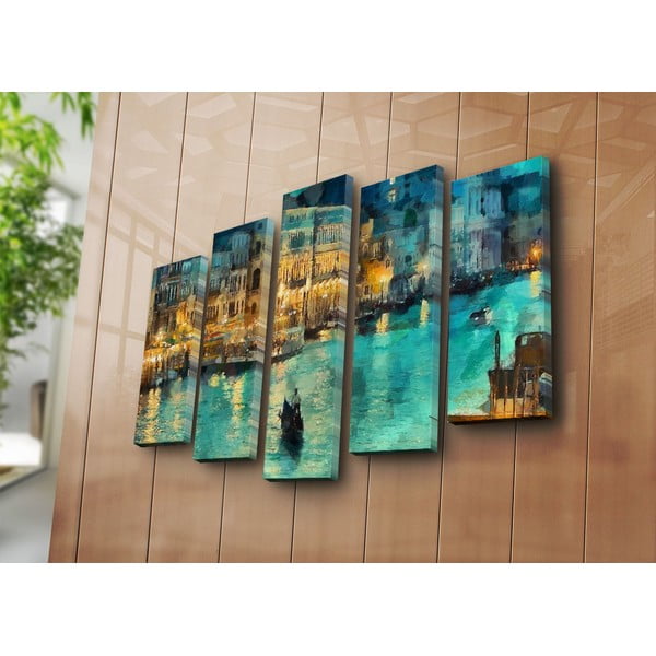 Obrazy zestaw 5 szt. Venice – Wallity-image-3