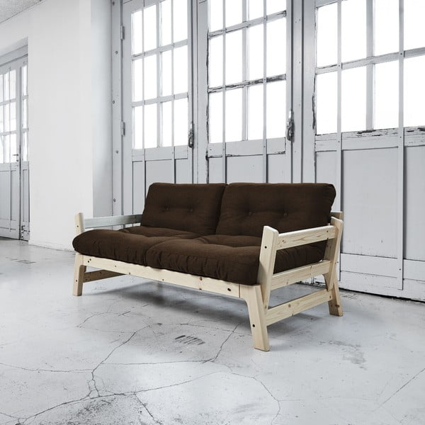Sofa rozkładana Karup Step Natural/Choco Brown
