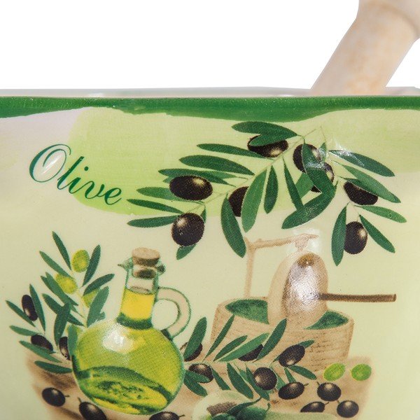 Zielony moździerz ceramiczny Olive-image-1