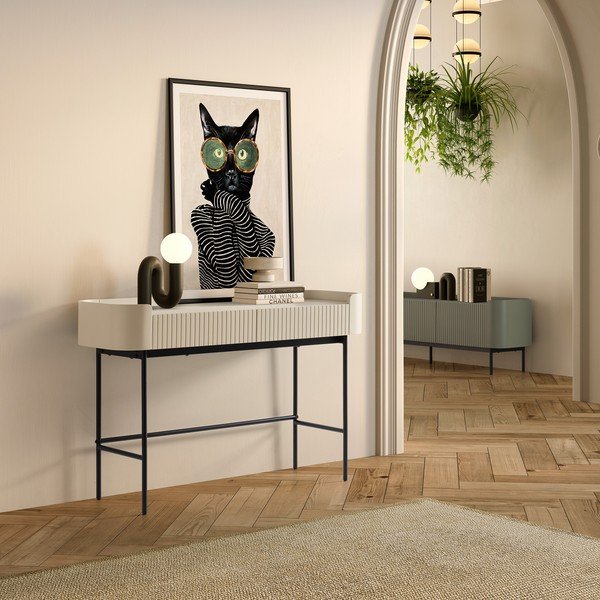 Zielona szafka pod TV 180x55x40 cm Willa – MOME-image-1