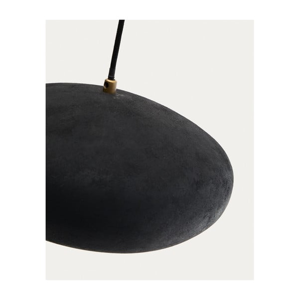 Czarna lampa wisząca z metalowym kloszem ø 30 cm Inda – Kave Home-image-4