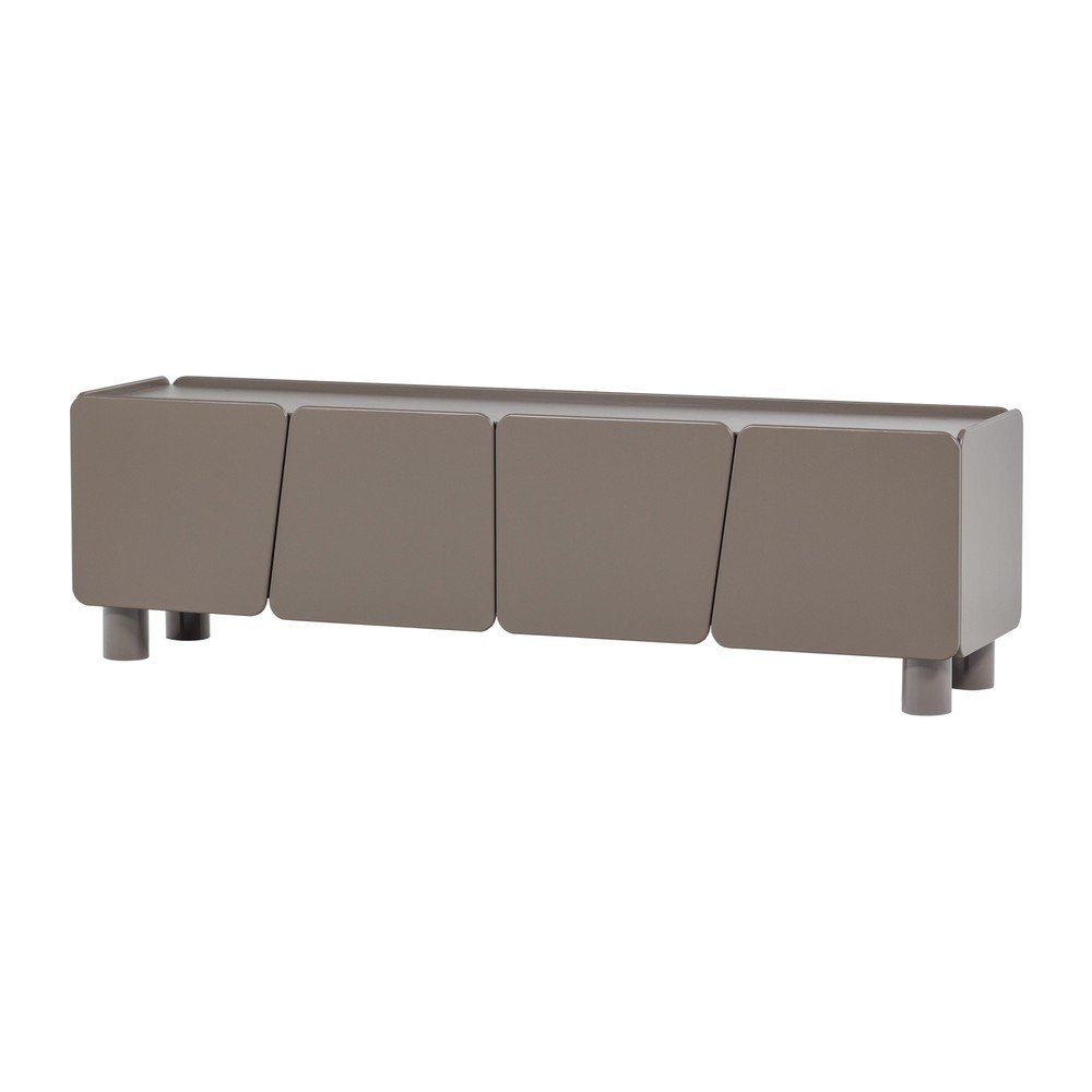 Brązowa szafka pod TV z litego drewna sosnowego 200x58x45 cm Root – WOOOD