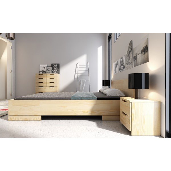Szafka nocna z drewna sosnowego z 2 szufladami SKANDICA Spectrum-image-1