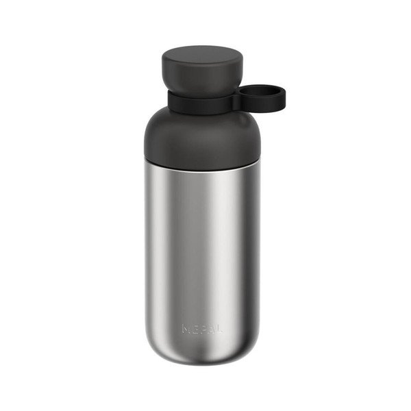 Czarna/w kolorze srebra butelka ze stali nierdzewnej 500 ml Vita – Mepal