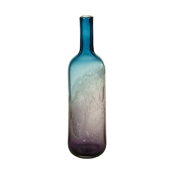 Niebieski wazon kryształowy Santiago Pons Hue, wys. 44 cm