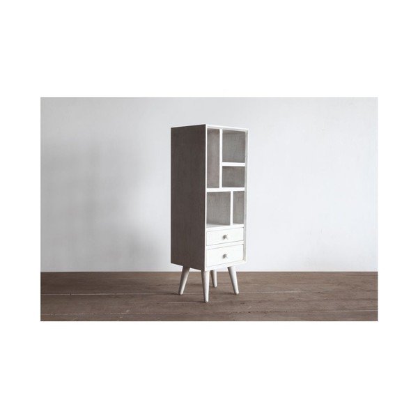 Biblioteczka Preston Rustic White-image-3