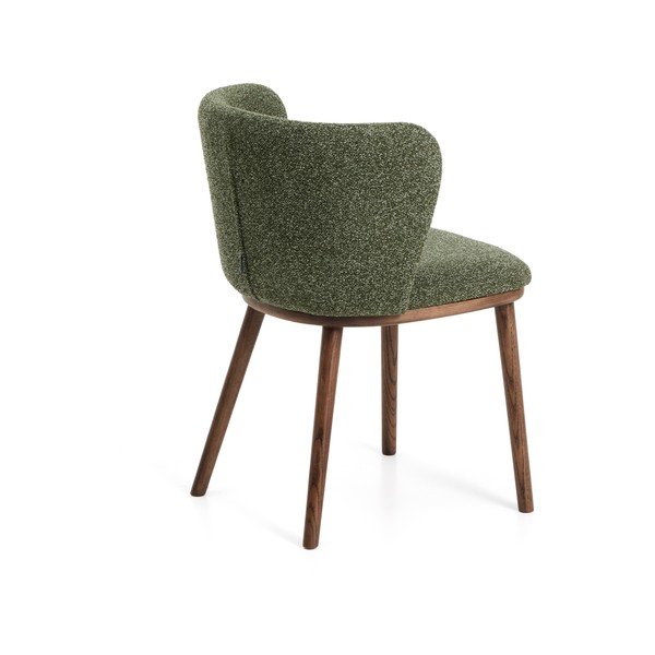 Zielony tapicerowany fotel jadalniany Ciselia – Kave Home-image-3