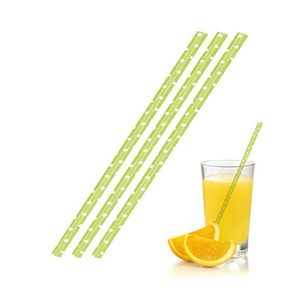 Zestaw 36 zielonych papierowych słomek Westmark-image-1