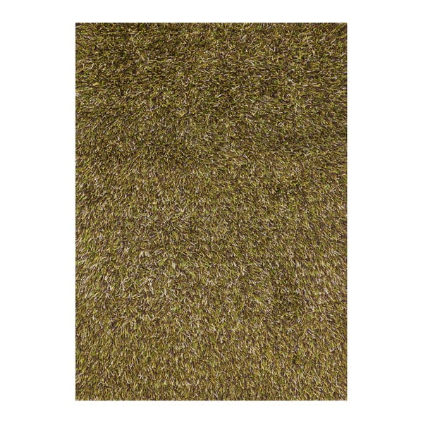 Zielony dywan z długim włosiem Linie Design Sprinkle, 140 x 200 cm