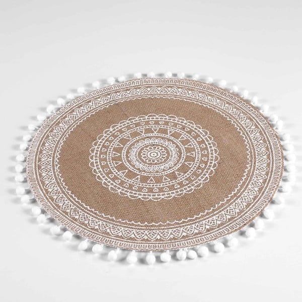 Mata stołowa z juty ø 38 cm Renata – douceur d'intérieur