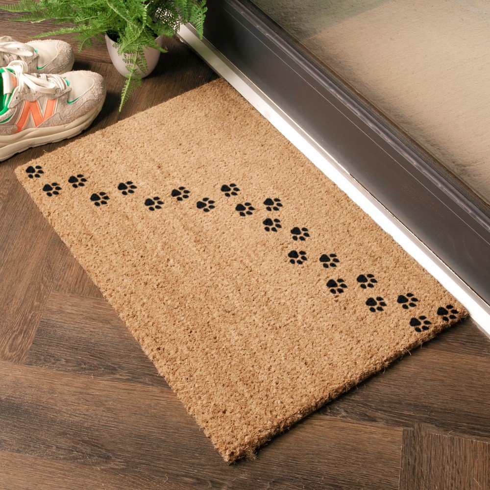 Wycieraczka z włókna kokosowego 40x60 cm Paw Prints – Artsy Doormats (zdjęcie 4)