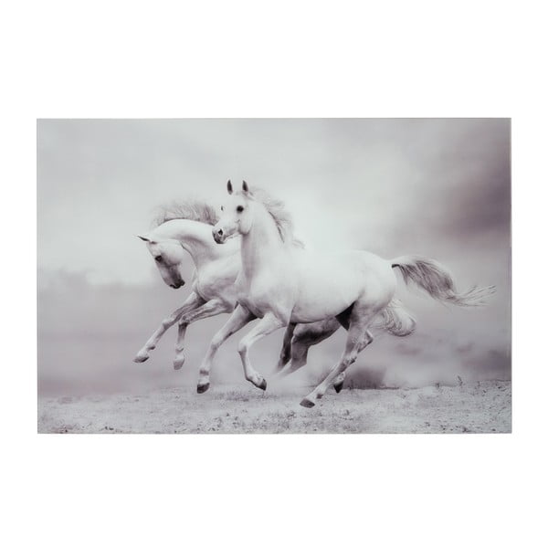 Szklany
  obraz Two Horses, 80x120 cm