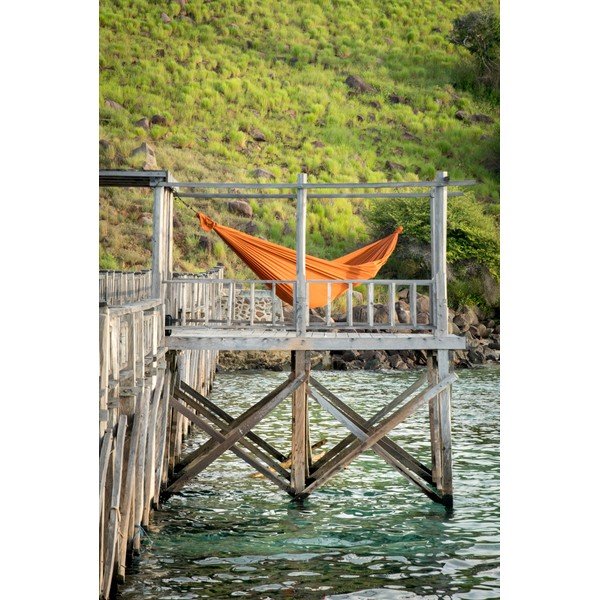 Pomarańczowy hamak Descotis Bella, dł. 420 cm-image-4
