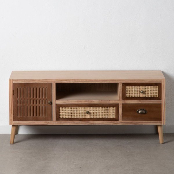 Szafka pod TV z litego drewna paulowni 120x52 cm Sasha – Ixia-image-3