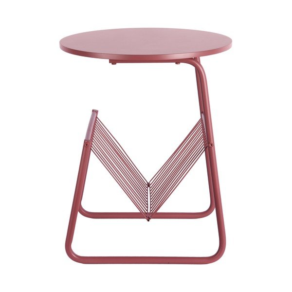 Metalowy okrągły stolik ø 40 cm Riqueza Revista – Leitmotiv-image-3