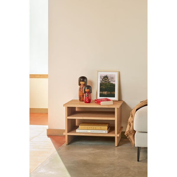 Szafka nocna w dekorze dębu w naturalnym kolorze Inari – Teulat-image-1