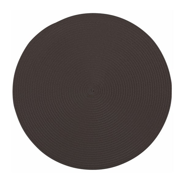 Czarna okrągła mata stołowa Tiseco Home Studio Round, ø 38 cm
