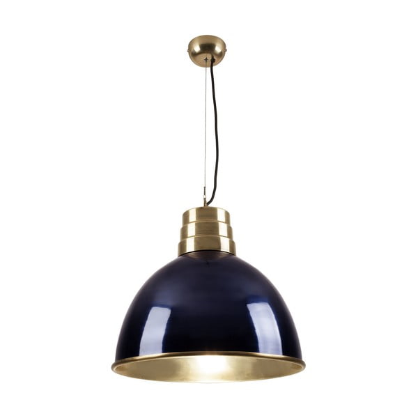 Lampa wisząca z metalowym kloszem w kolorze złoto-granatowym ø 40 cm Sublime – HF Living