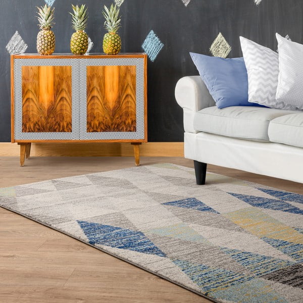 Niebieski dywan 80x150 cm Muse Harlequin Blue – Asiatic Carpets-image-1
