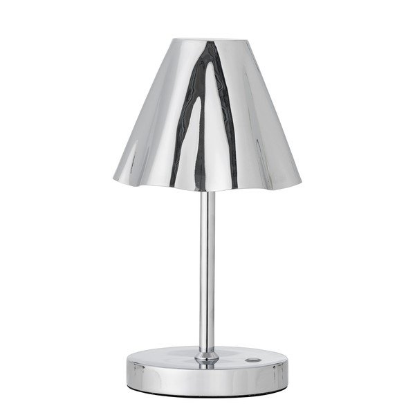 Lampa stołowa LED w kolorze srebra z metalowym kloszem (wysokość 28 cm) Lianna – Bloomingville