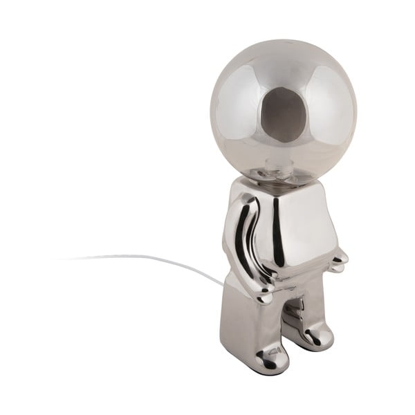 Lampa stołowa LED ze ściemniaczem w kolorze srebra ze szklanym kloszem (wysokość 27 cm) Ross – Leitmotiv-image-3