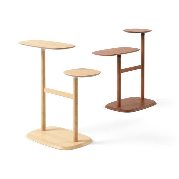 Stolik z litego drewna bukowego 36x87 cm Swivo – Umbra-image-3