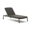 Czarny metalowy leżak ogrodowy Marcona – Kave Home