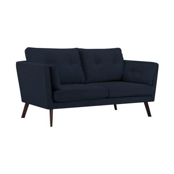 Granatowa sofa 3-osobowa Mazzini Sofas Cotton