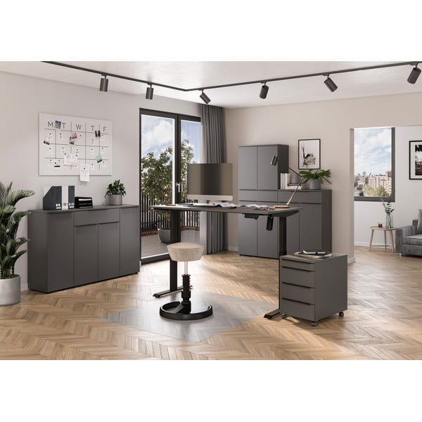 Biurko z elektryczną regulacją wysokości 80x140 cm Boras – Germania-image-1