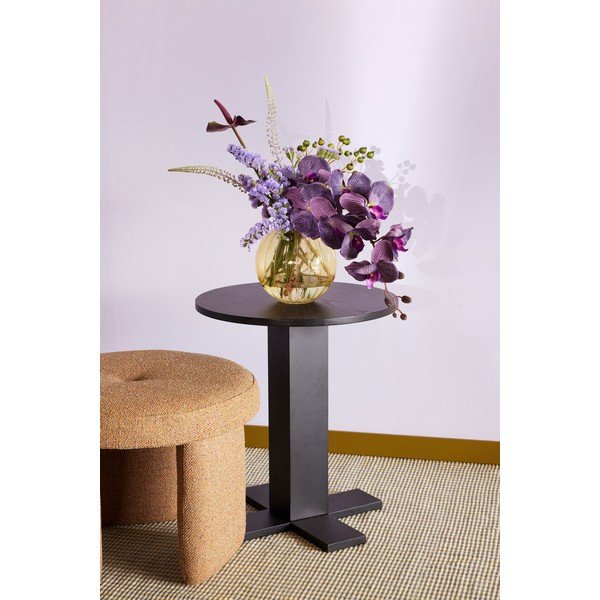 Musztardowy puf Rocco – Hübsch-image-1