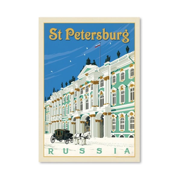 Plakat Americanflat St. Petersburg, 42x30 cm