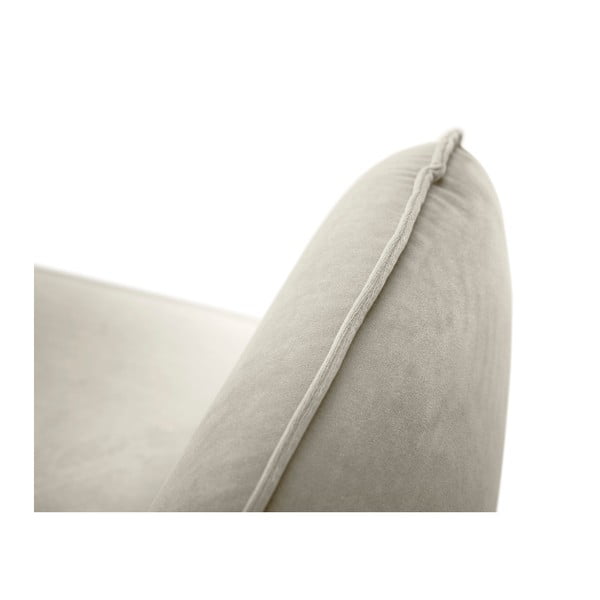 Beżowy aksamitny fotel Cosmopolitan Design Vienna-image-2